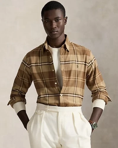 Ralph Lauren Classic Performance Twill Plaid Shirt NWOT XXL - product listing photo