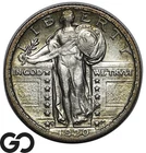 1920-S Standing Liberty Quarter, Better Date AU San Francisco Issue
