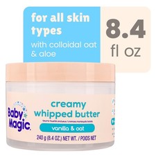Baby Magic Creamy Whipped Butter, Vanilla  Oat, Hypoallergenic, 8.4 oz