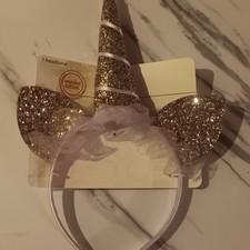 Wonder Nation Glittery Gold Unicorn Headband