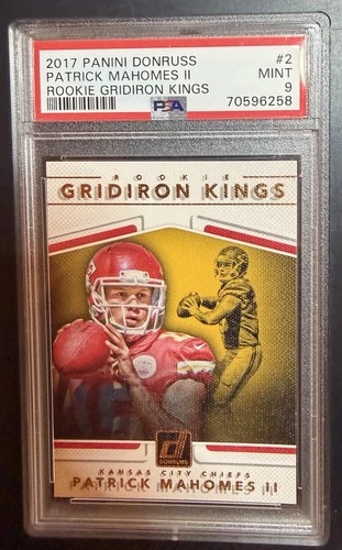 2017 Panini Donruss Rookie Gridiron Kings #2 PATRICK MAHOMES PSA 9 Chiefs