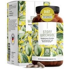 ® Stoffwechsel Kapseln Diät Unterstützung Hochdosiert mit grünem Tee …