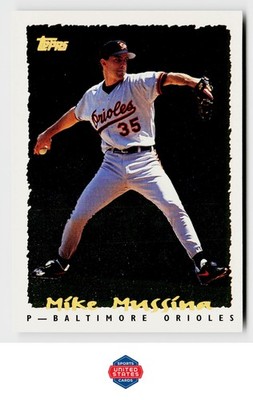 1995 Topps #037 Mike Mussina CyberStats (Spectralight)