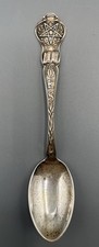 Whiting Sterling Silver OES Order Eastern Star Spoon Fern Leaf No 4 1942 5.5”