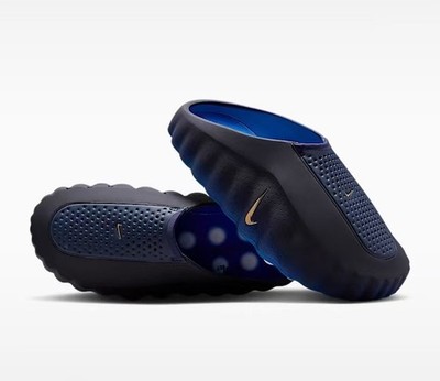 Nike Mind 001 Navy Blue Men's Slip On Clogs Foam Casual Comfort Shoes
