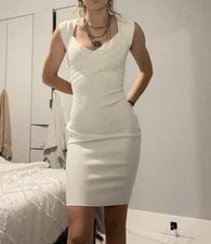 White Bodycon Cocktail Dress