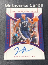 2024-25 Panini National Treasures Zach Randolph Penmanship Auto 02/24 SP