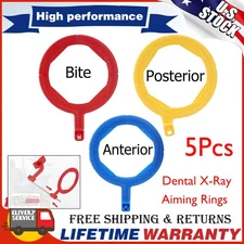 Set of 5 Dental X-Ray Aiming Ring Kit for Bitewing/Posterior/Anterior Imaging US