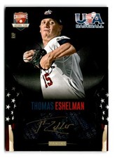 2014 Thomas Eshelman Panini USA Baseball Rookie Gold Auto 40/49 - Orioles