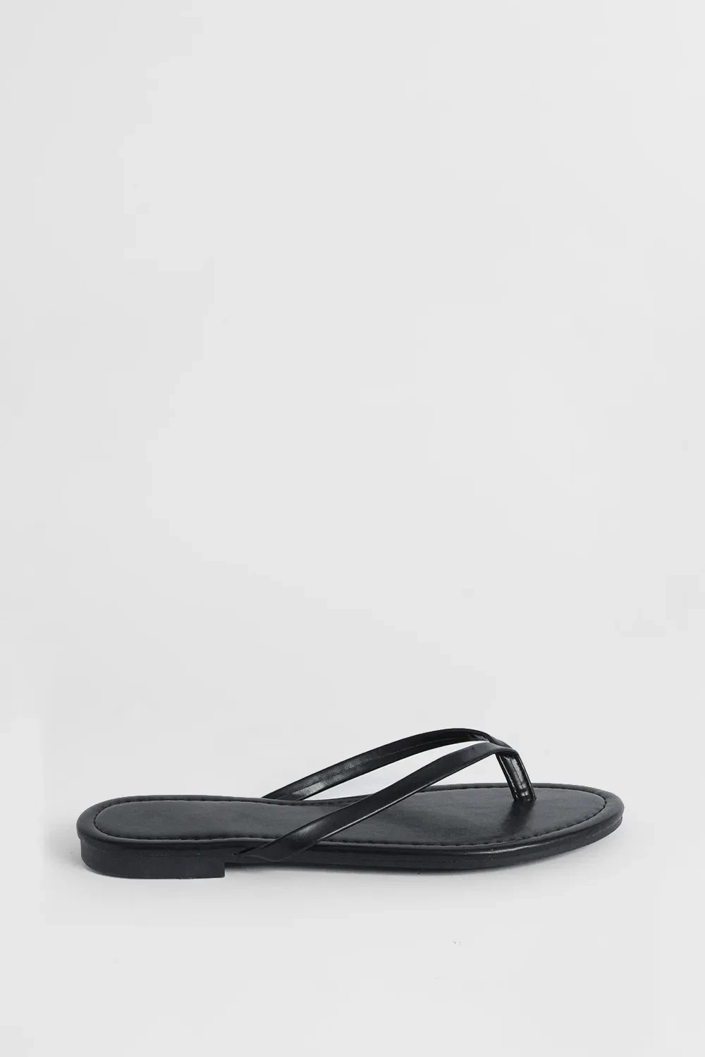 Oasis Black Flip-Flops Womens Daywear Sandals
