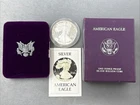 1986-S American Silver Eagle 1 oz .999 Fine Silver Dollar With Box and COA