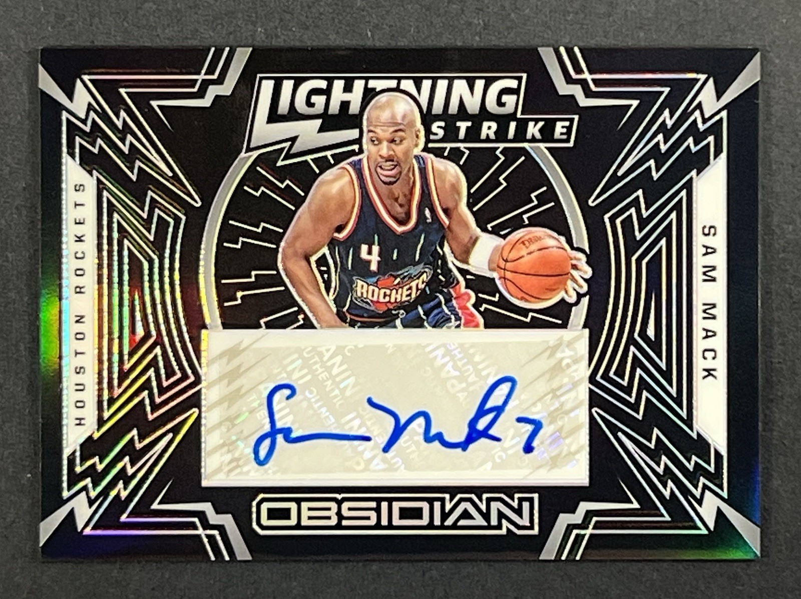 2020-21 Panini Obsidian Sam Mack Auto 44/99 Lightning Strike Signatures