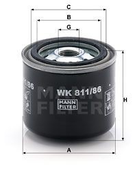 Mann-Filter WK811/86 Kraftstofffilter FüR Jeep Passend FüR Nissan Toyota-image