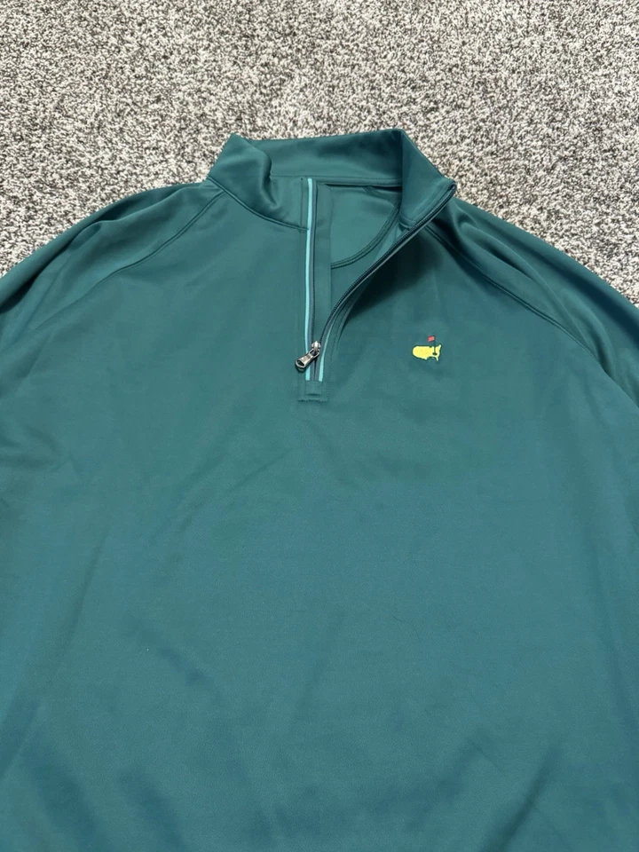 Moletom Pulôver Masculino Masters Tech 1/4 Zíper Verde Tamanho G Perfeito Estado - Imagem 3 de 4