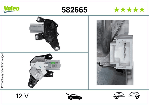 Wischermotor Hinten FüR Nissan Dacia Micra III Sandero II-image
