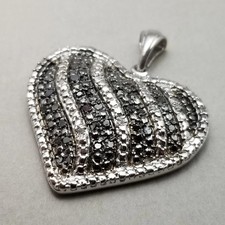 2Ct Round Cut Lab-Created Diamond Heart Women's Pendant 14K White Gold Plated