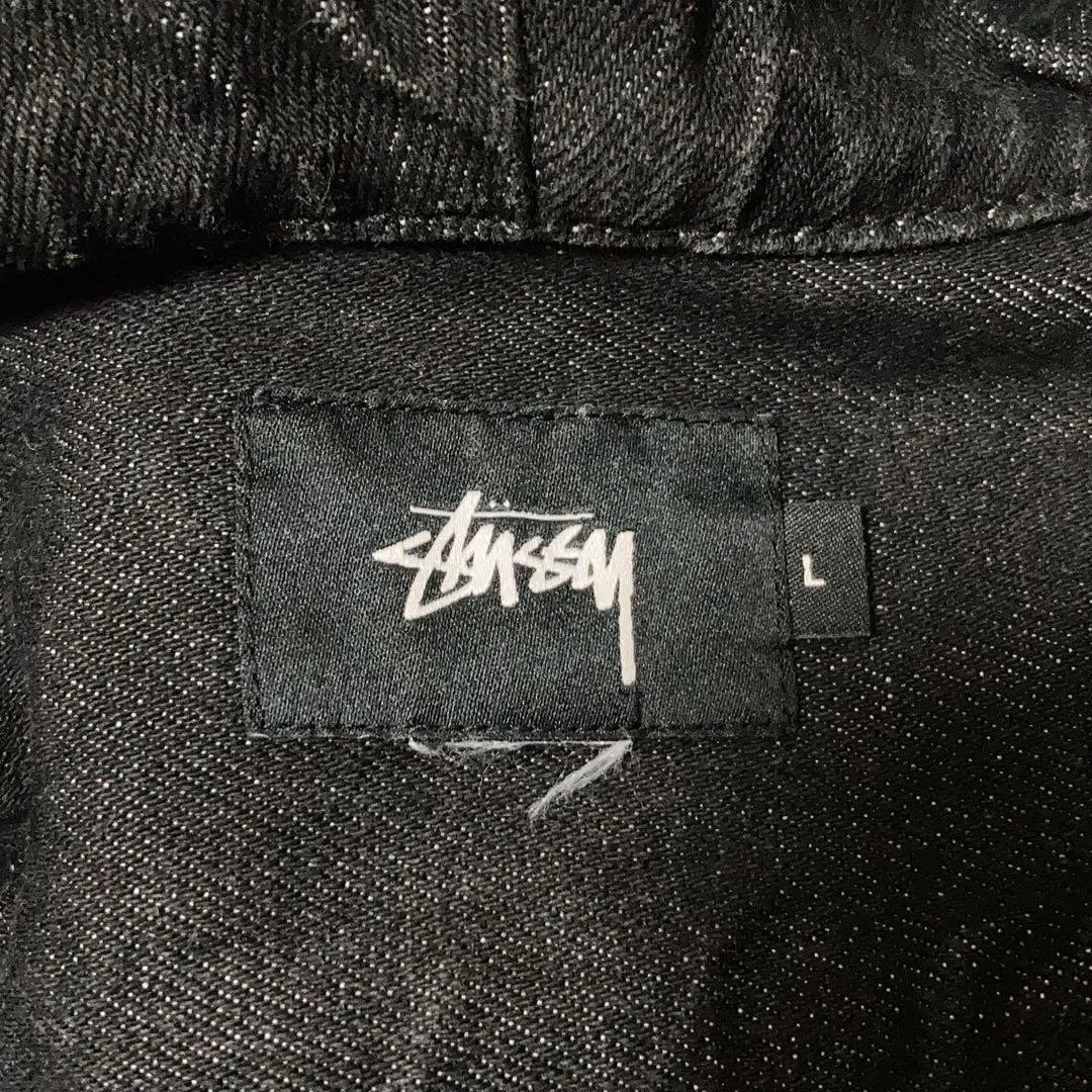 Stussy Active Jacket Full Zip Black L Big Logo Used thumbnail 10