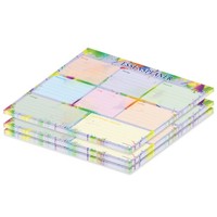 "Pricaro Essensplaner \"Splash\" Magnetisch Bunt A4 25 Blatt 3 StüCk Wochenplaner"