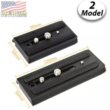 90/120mm Quick Release Plate Mount Plate For Manfrotto Holder Hydraulic Tripod