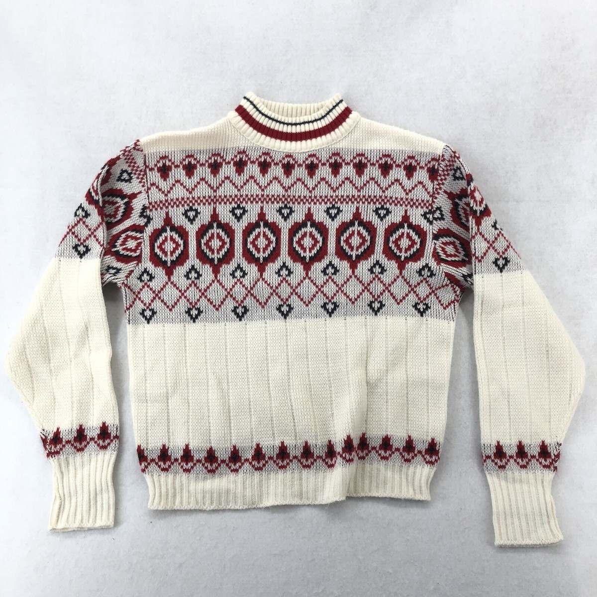 Vtg Puritan Ski Lift Sweater Womens Size M Ornament Design