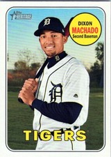 2018 Topps Heritage #548 Dixon Machado Detroit Tigers