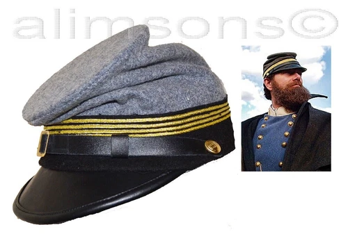 American Civil War Confederate Stonewall Jackson Repro Forage Cap-All Sizes