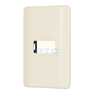 Volteck PPSE-BI 1-module cover plate, ivory, Volteck Basic line