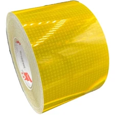 4" Standard Yellow Reflective Tape Oralite V82 Orafol Reflexite Type 5 DOT