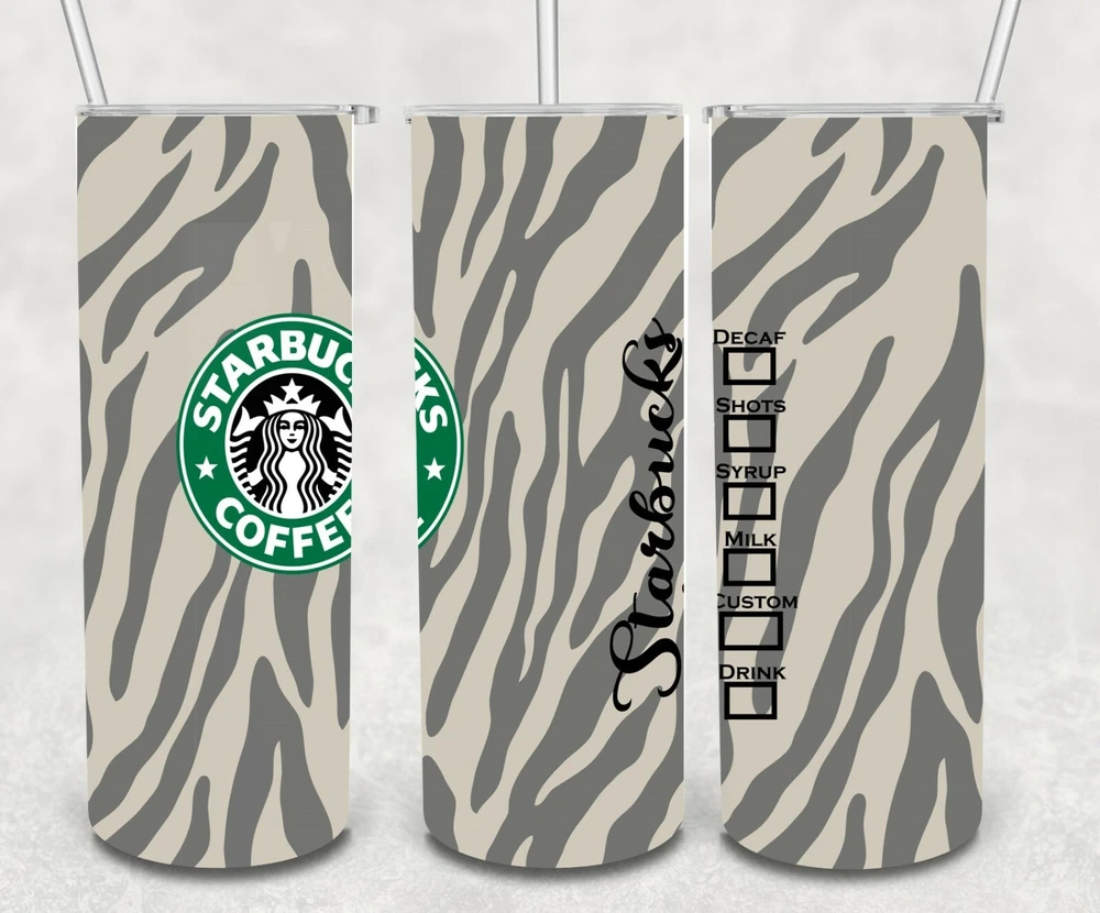 Tumbler Coffee multiple 20 oz Skinny custom drinkware & straw Personalize opt