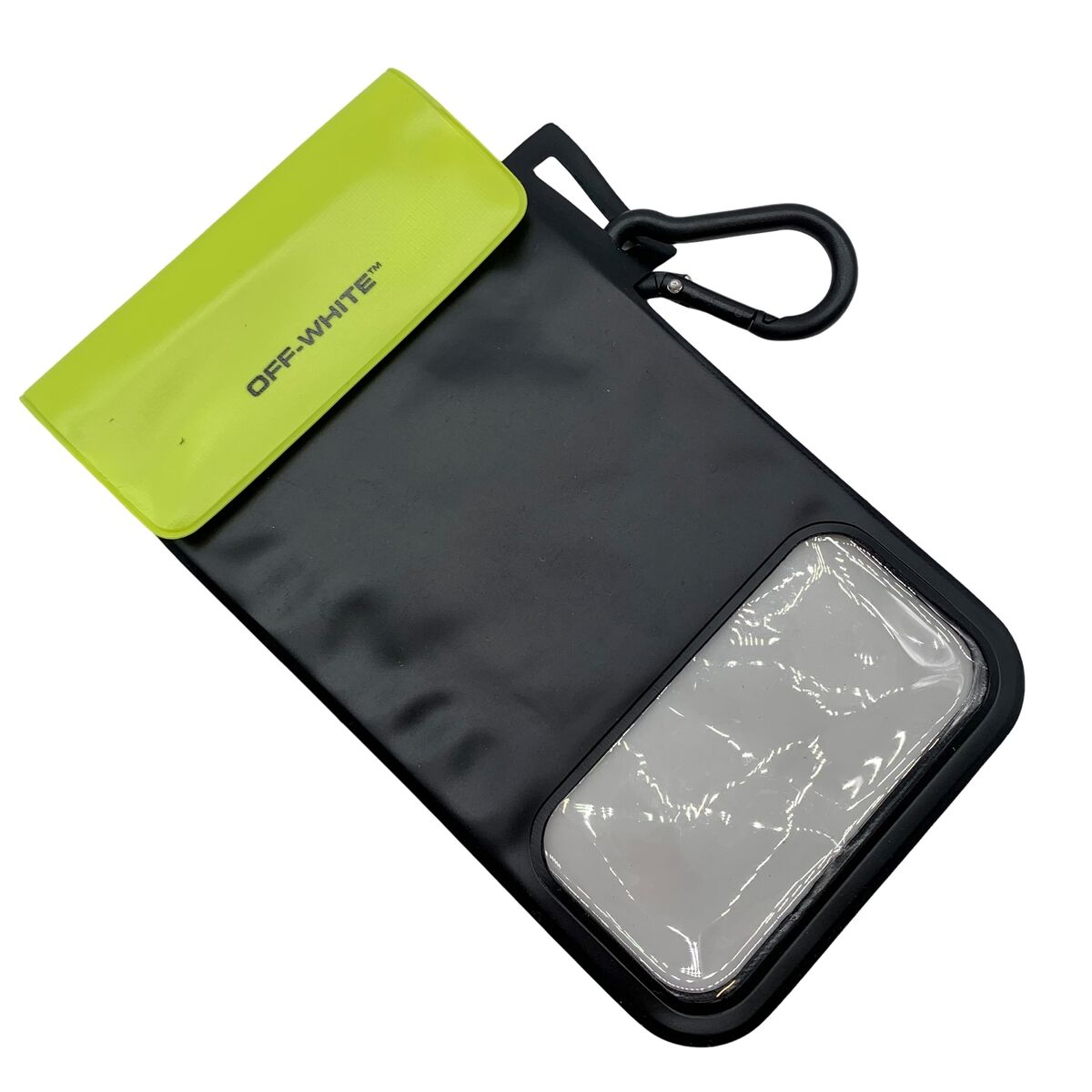 Authentic OFF-WHITE Smartphone Waterproof Case Black Vinyl Authentic OFF-WHITE Smartphone Waterproof Case Black Vinyl