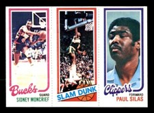 1980 Topps Basketball #110 Moncrief Shelton Silas NM *e7