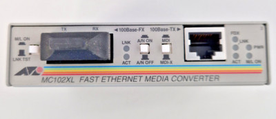 Allied Telesyn MC102XL Fiber Fast Ethernet Media Converter Glasfaser