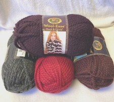 New Lion Brand Wool Ease Thick  Quick 6 oz Skeins Yarn You Pick Gray Red Etc