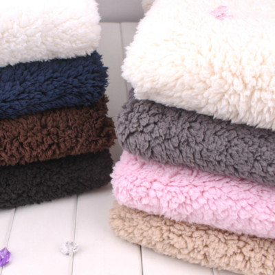 1M Polyester Sherpa Berber Fleece Fabric Faux Fur Lining Cloth