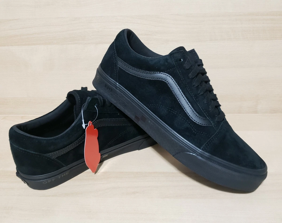 Hertog huisvrouw Is aan het huilen Mens VANS OLD Skool Nubuck Size 8 Black Athletic Shoes New Fashion Sneakers  | eBay