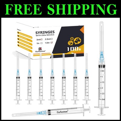 Bulk 100 Pack 3ml Syringes with Luer-Lock: Safe, Sterile, and Reliable