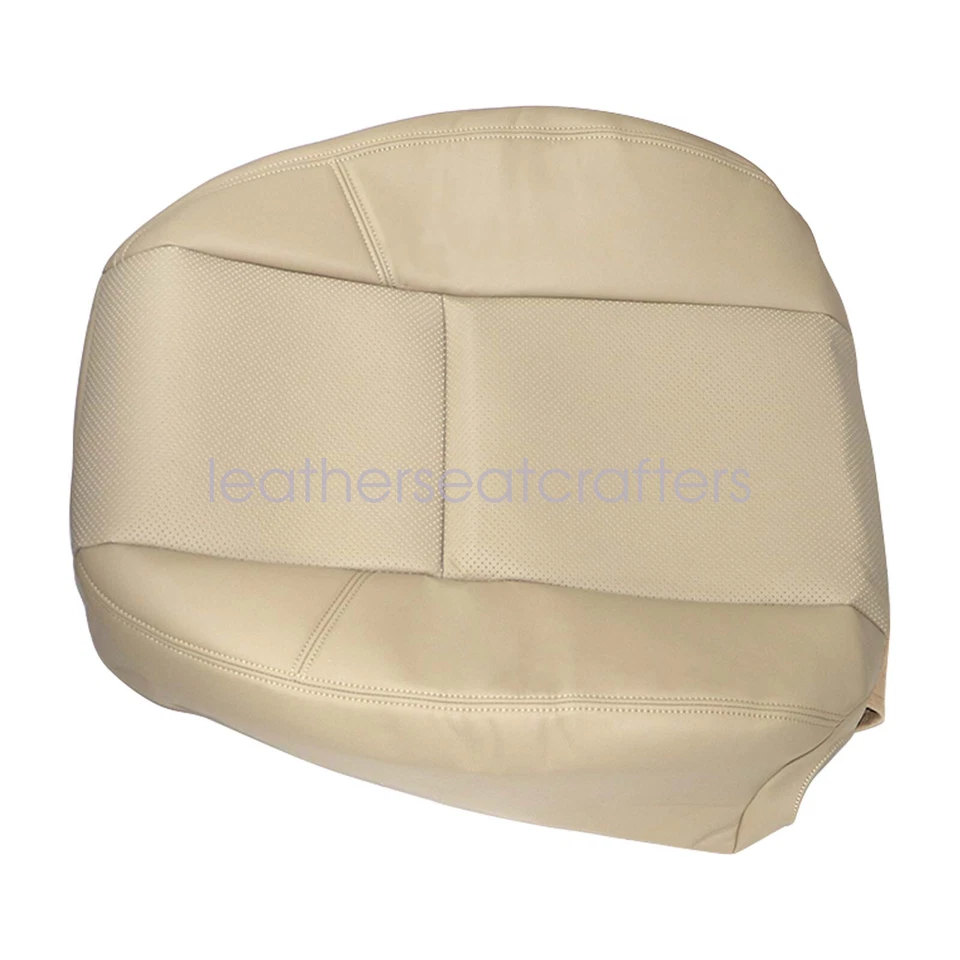 2009-2014 For Chevrolet Tahoe Front Bottom & Top Leather PERF Seat Cover - Tan Foto 4 de 4