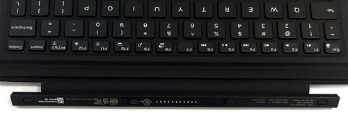 NEW Open Box Dell Latitude 2-in-1 Travel Tablet Keyboard 9XWXW - Black Finish - Afbeelding 3 van 6