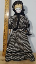 Antique German 21  Hertwig Lowbrow China Shoulder Blonde Head 4 Doll