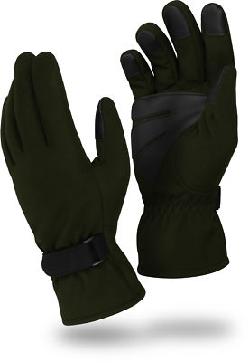 Angler Softshell Handschuhe mit Fleece-Innenfutter und Touchscreen-Funktion