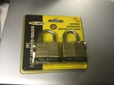 Padlocks KR Tools Pro Series 1-1/2” Laminated Padlocks New UNOPENED Set of Locks
