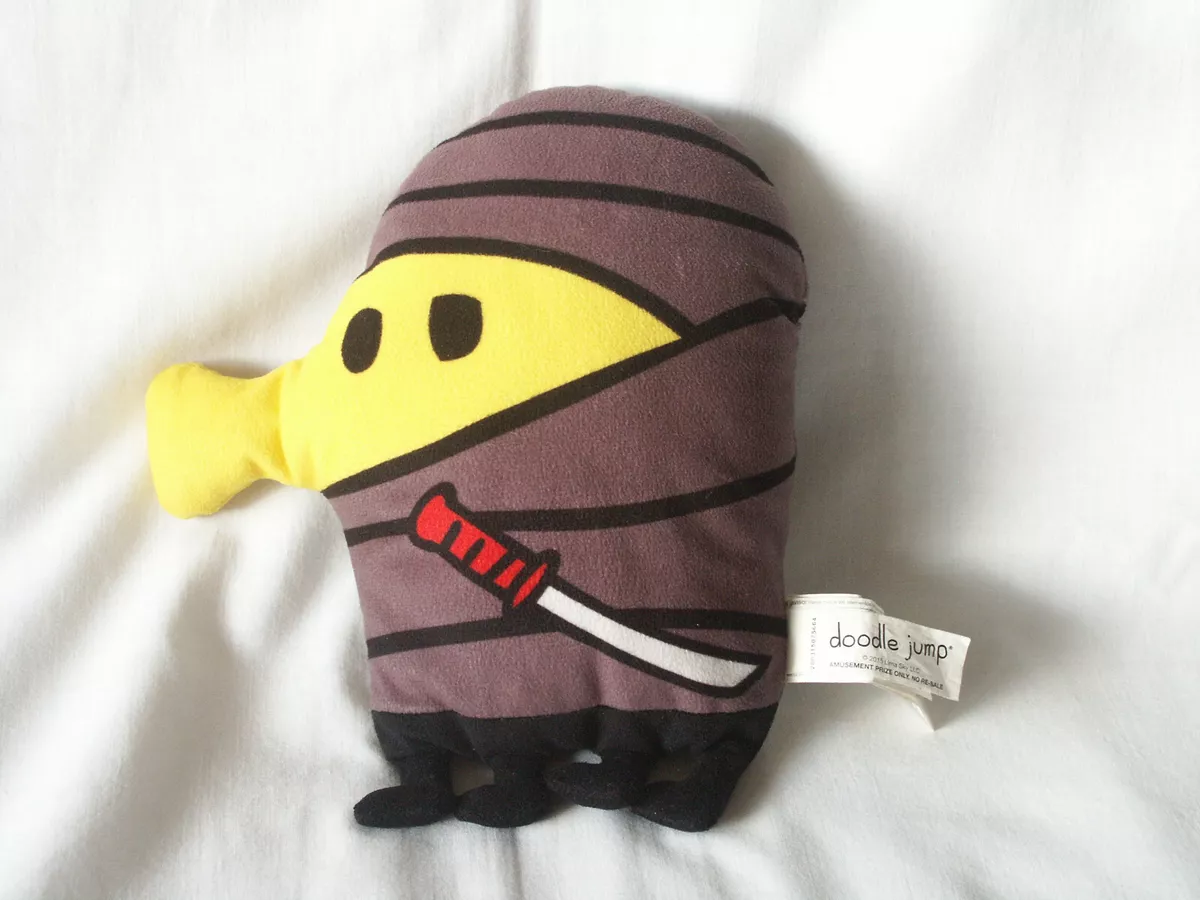 Doodle Jump Ninja Plush 9.5” Sega Prize Europe 2015 Lima Sky Flat Shape