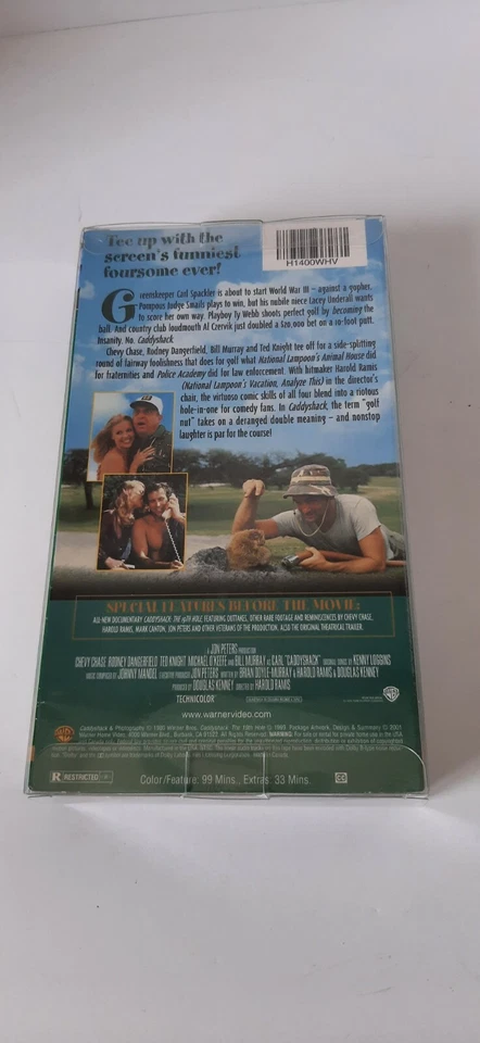 CADDYSHACK MOVIE VHS VIDEO TAPE BILL MURRAY CHEVY CHASE SEALED NEW! SPECIAL ED. - Image 2 of 4