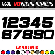 Racing Numbers Vinyl Decal Sticker Dirt Bike Plate Number Bmx Competition 499