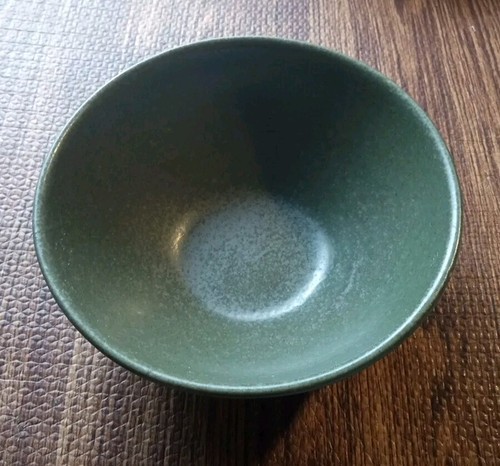Crate & Barrel Forlife 7 1/4” Green Round Serving Bowl