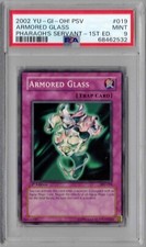 2002 Yu-Gi-Oh 1st Edition PSV, #019, Armored Glass, PSA 9, Mint