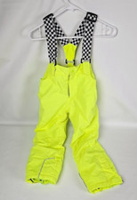 HOTIAN yellow Bib Snow Pants Waterproof Kid unisex SIZE 6