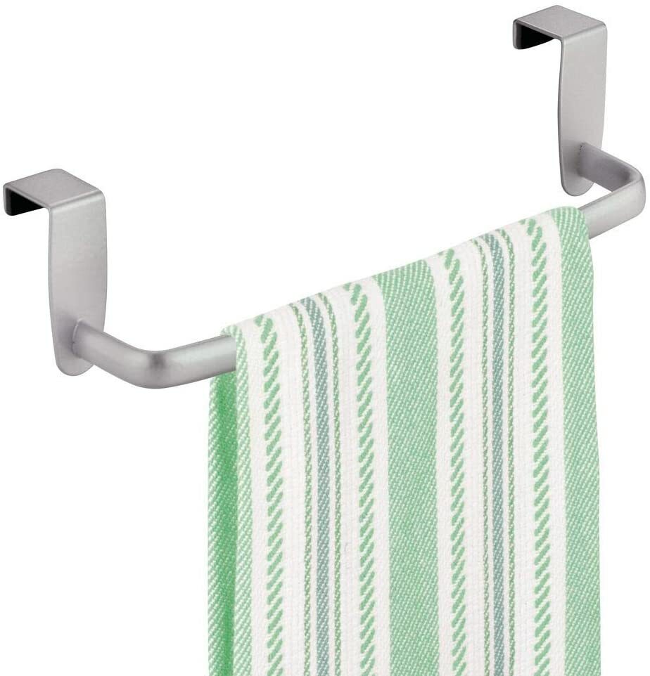 Towel Bars Over Cabinet strong Steel Rack mDesign Set of 2 Modern Design
