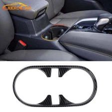 Carbon Fiber Pattern Front Console Cup Holder Trim Cover For Chevy Colorado 23+
