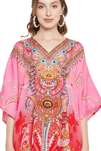 Women Kaftan Plus Size Long Maxi Dress Beach Cover Up Evening Gown Kimono Caftan - Picture 173 of 307